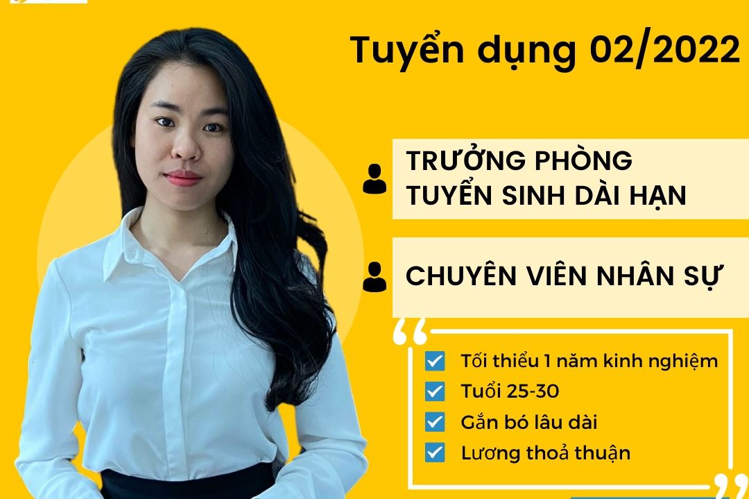 TUYỂN DỤNG THÁNG 02/2022